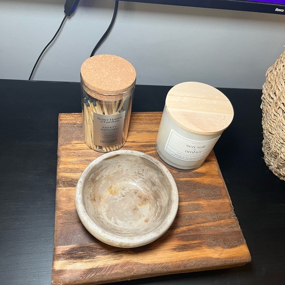 Rustic Wooden Rise Handmade.10x10x2.75 inches - Picture 2 of 10